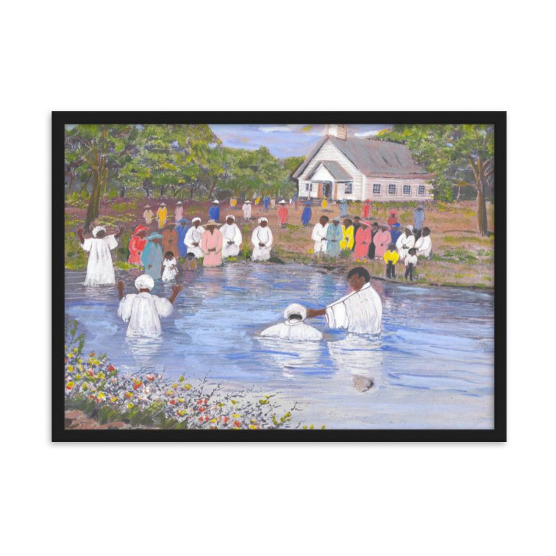 Baptism Framed matte paper poster