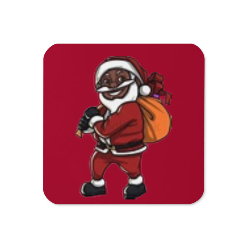 Cork-back coaster- Santa