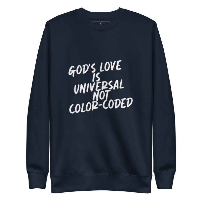 GOD'S LOVE Unisex Premium Sweatshirt - Image 4