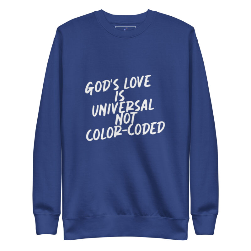 GOD'S LOVE Unisex Premium Sweatshirt - Image 8