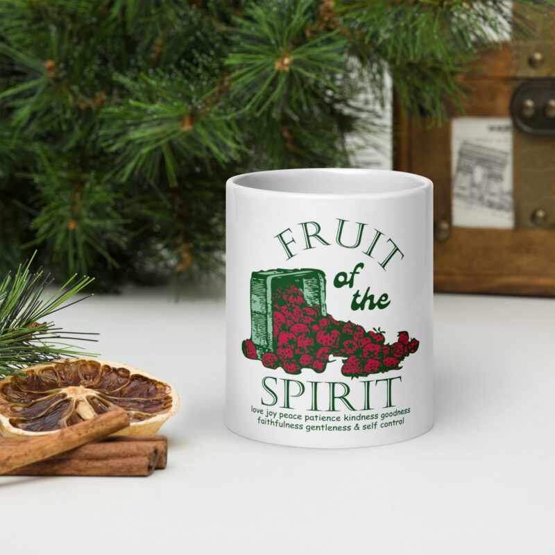 Fruit of the Spirit - 20 0z White glossy mug
