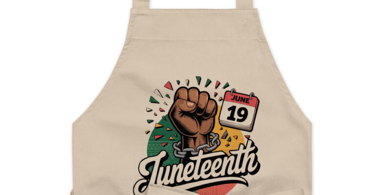JUNETEENTH Organic cotton apron